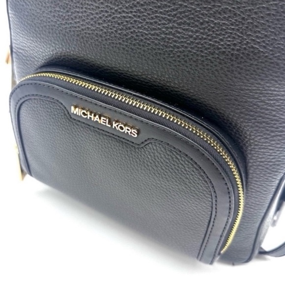 Michael Kors Medium Jaycee Backpack Black/Gold (NWT) - Picture 7 of 12